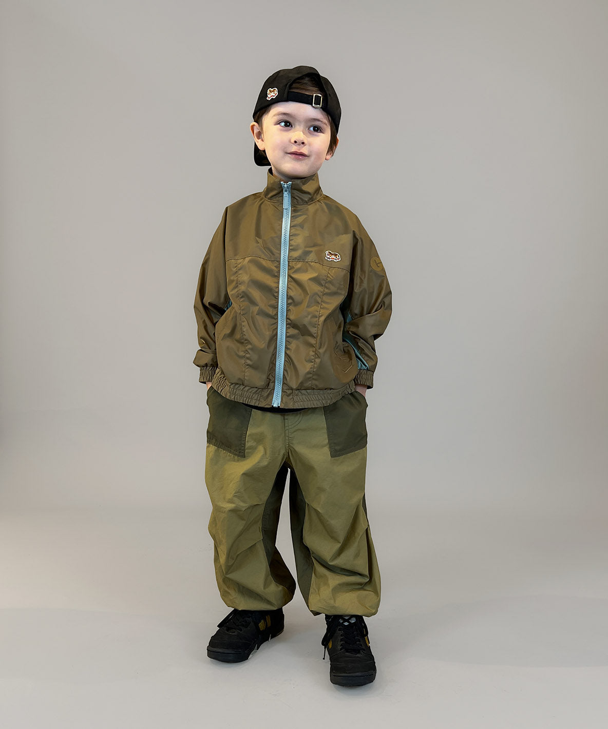 Recycled Polyester 2tone Zip Jacket