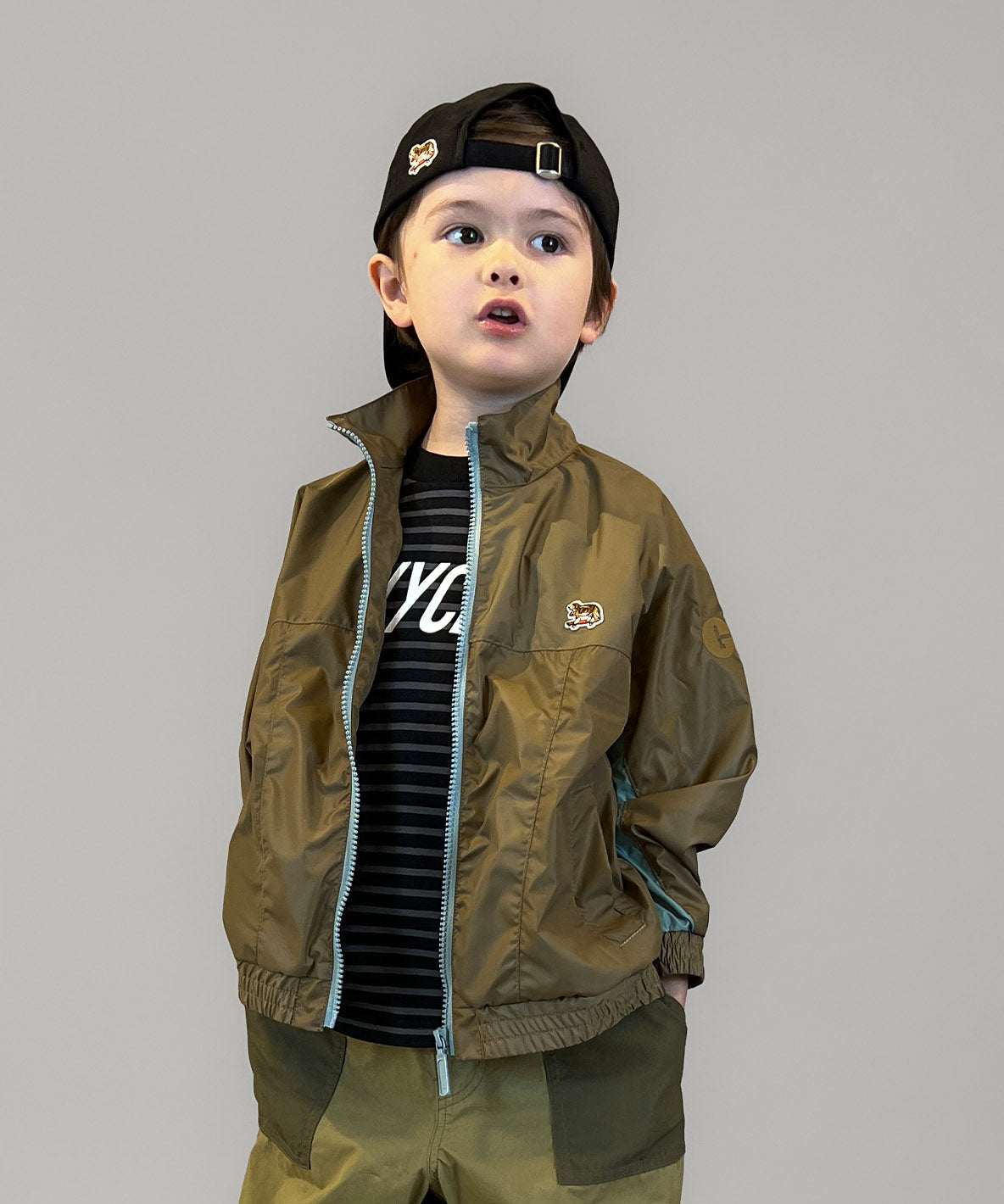 Recycled Polyester 2tone Zip Jacket