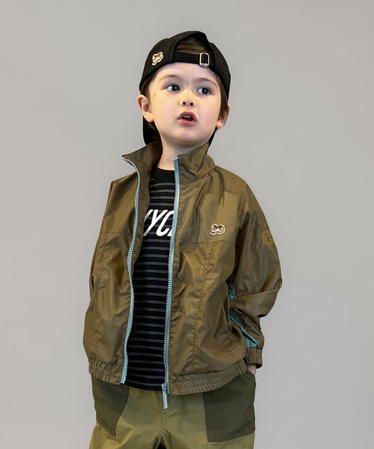 Recycled Polyester 2tone Zip Jacket