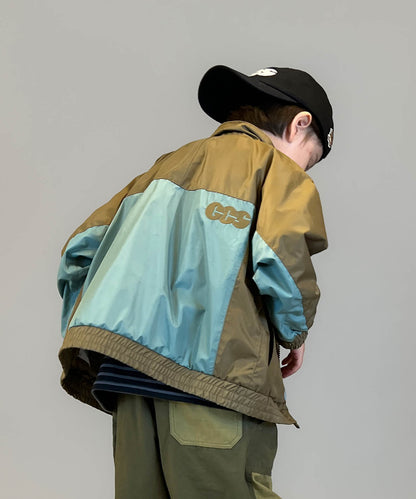 Recycled Polyester 2tone Zip Jacket