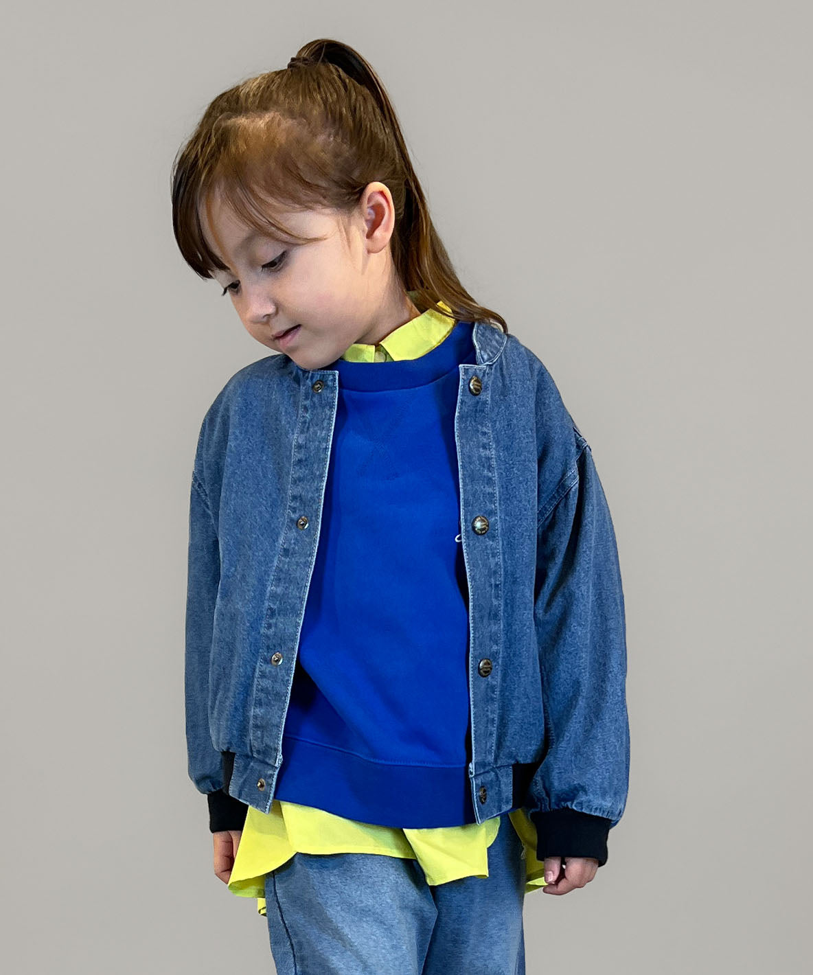 8oz Denim Stand-collar Jacket