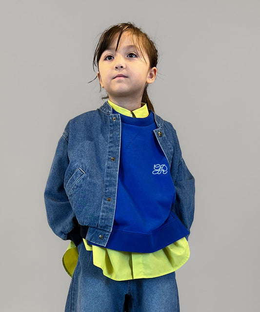 8oz Denim Stand-collar Jacket