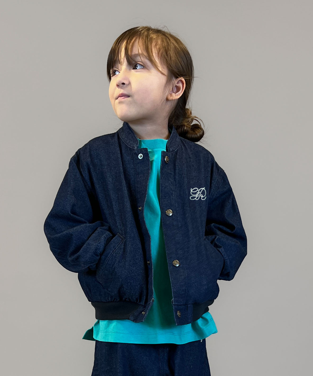 8oz Denim Stand-collar Jacket