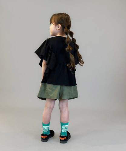 Twill Front-tuck Culottes