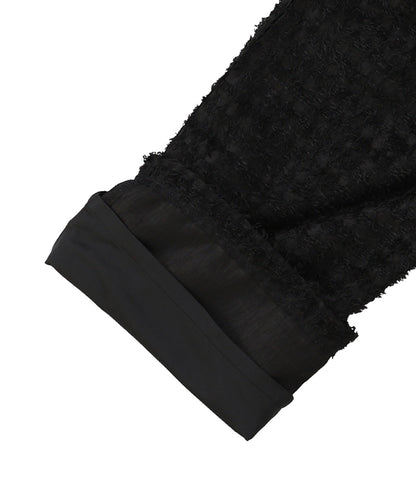 Sheer Shaggy Jacquard Long Pants