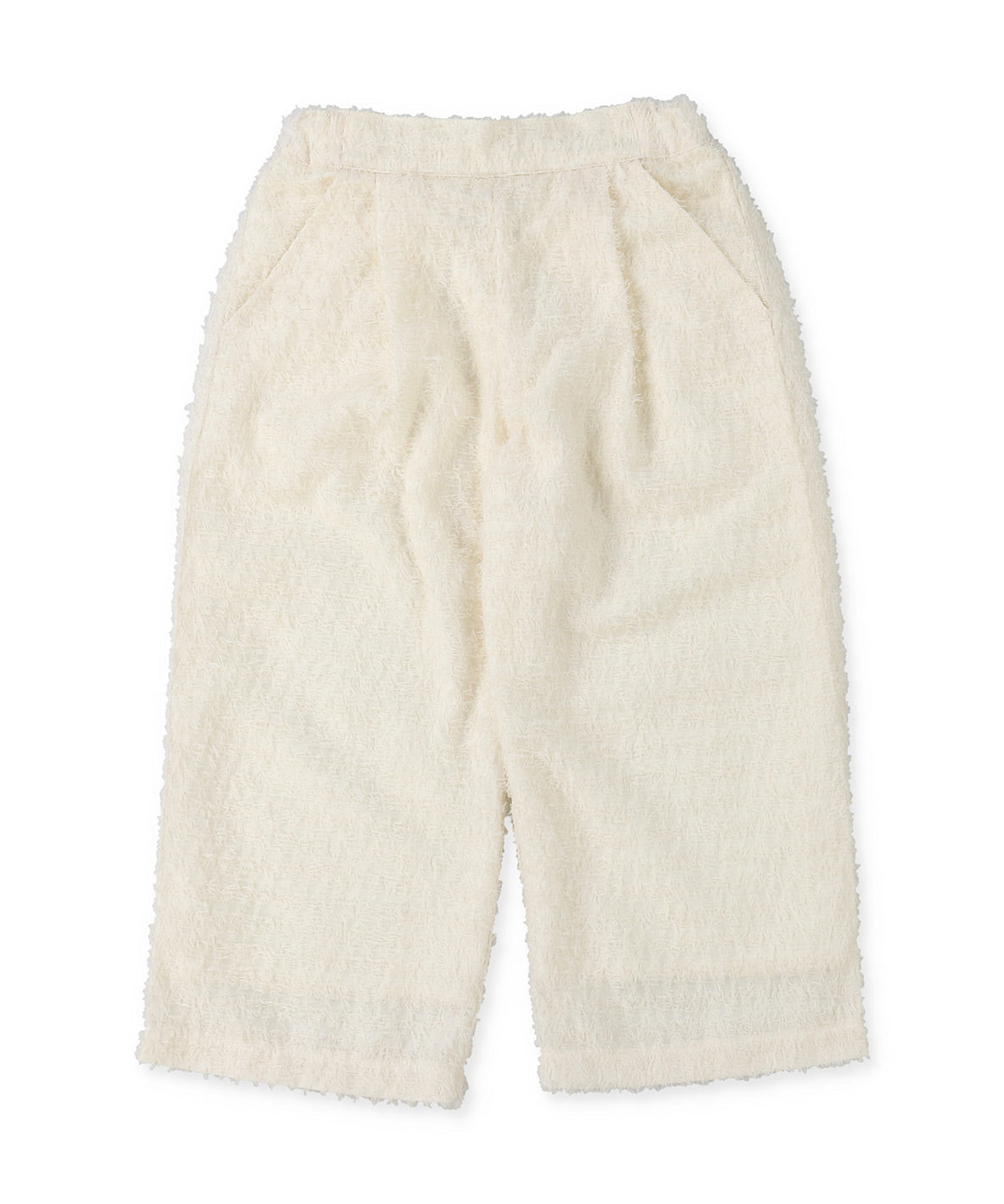 Sheer Shaggy Jacquard Long Pants