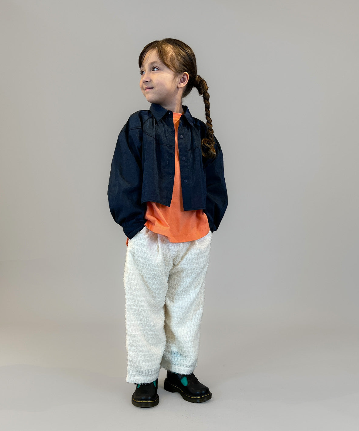 Sheer Shaggy Jacquard Long Pants