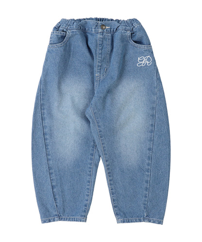 8oz Denim Barrel Leg Long Pants