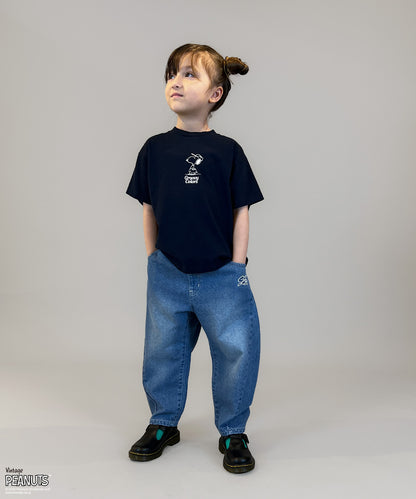8oz Denim Barrel Leg Long Pants