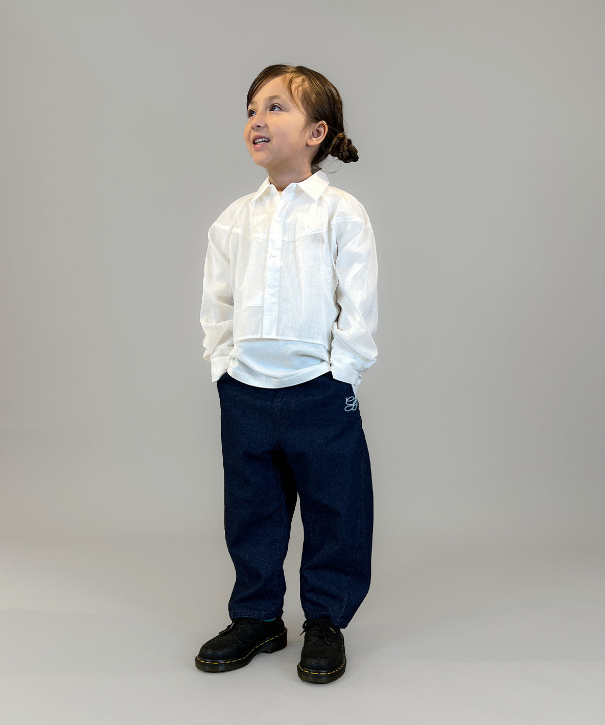 8oz Denim Barrel Leg Long Pants