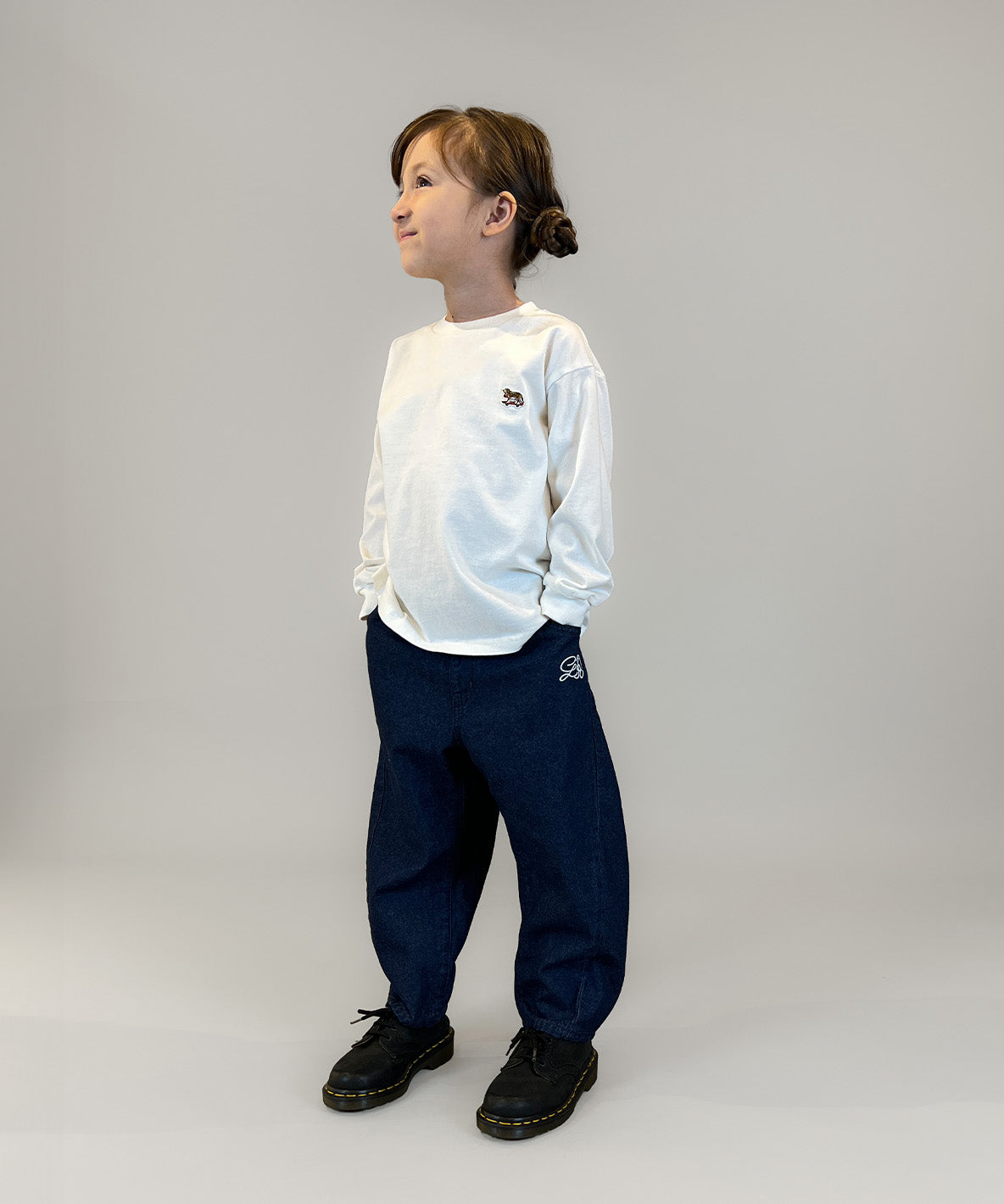 8oz Denim Barrel Leg Long Pants