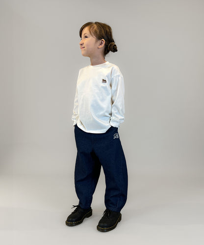 8oz Denim Barrel Leg Long Pants