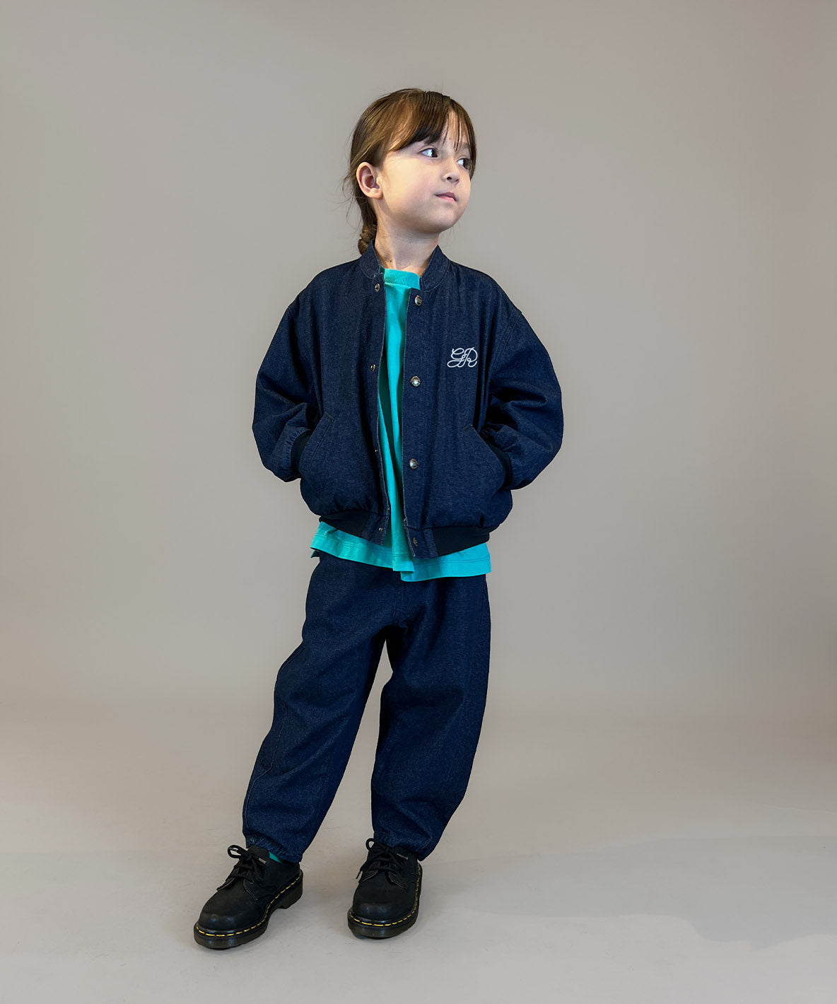 8oz Denim Barrel Leg Long Pants