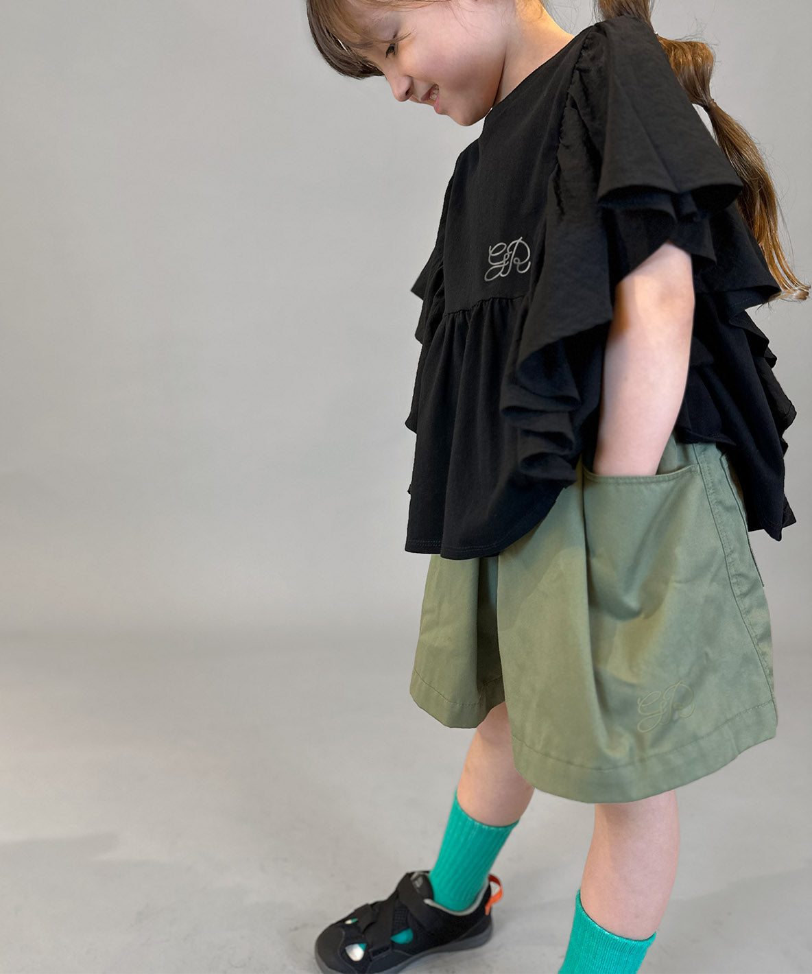 Nylon Taffeta Wrapped Culottes