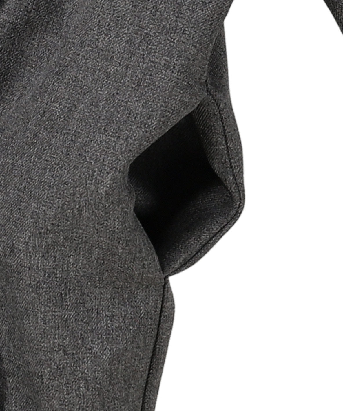 Melange Twill Front-pleated Dress