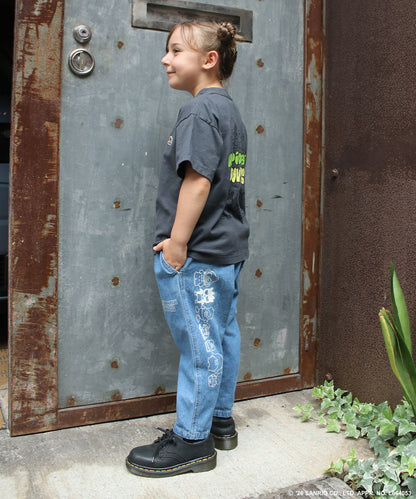 8oz Denim GC×HAPlDANBUl 2-tuck Long Pants