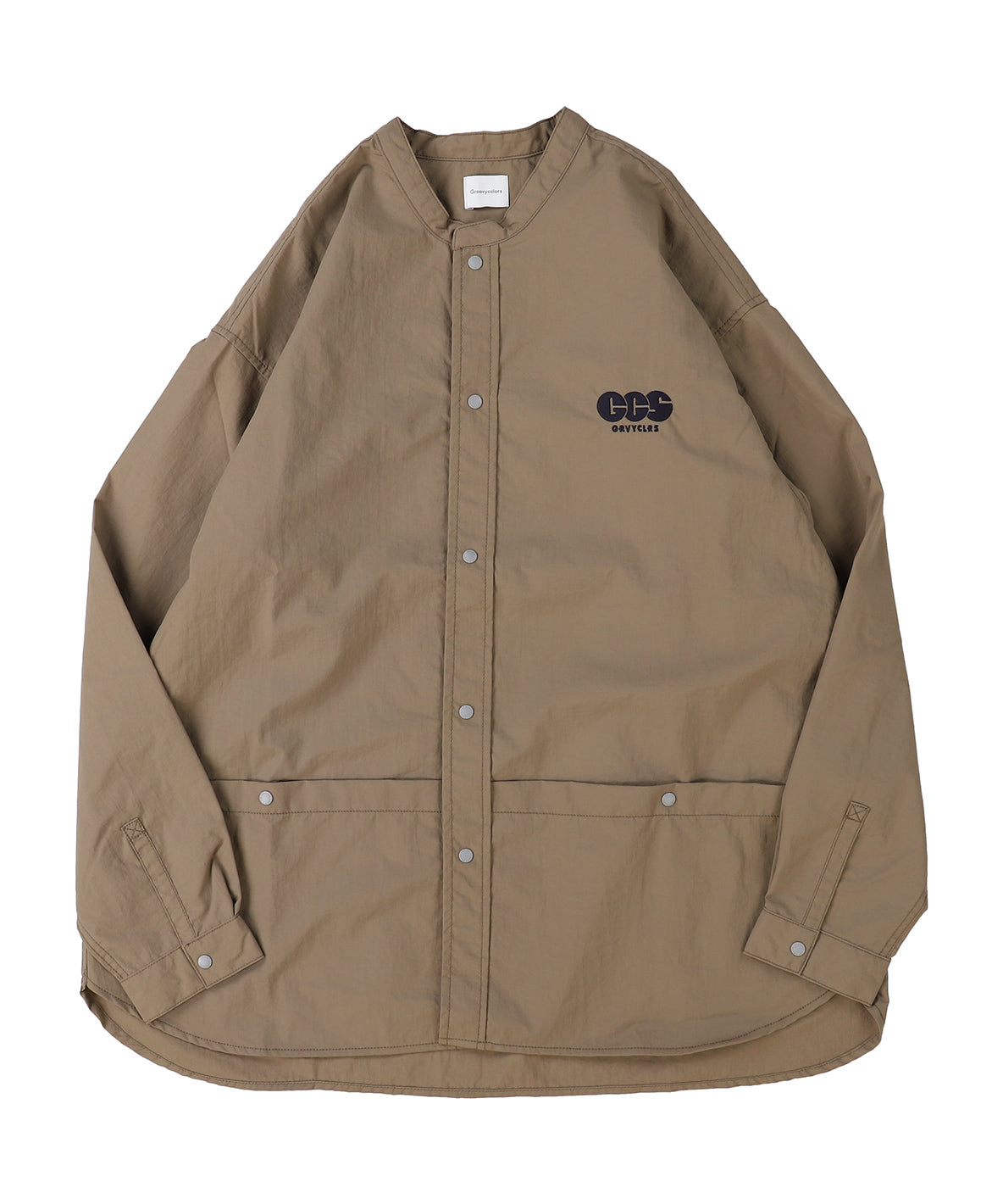 Light shell Taffeta Bandcollar Shirt(MENS)