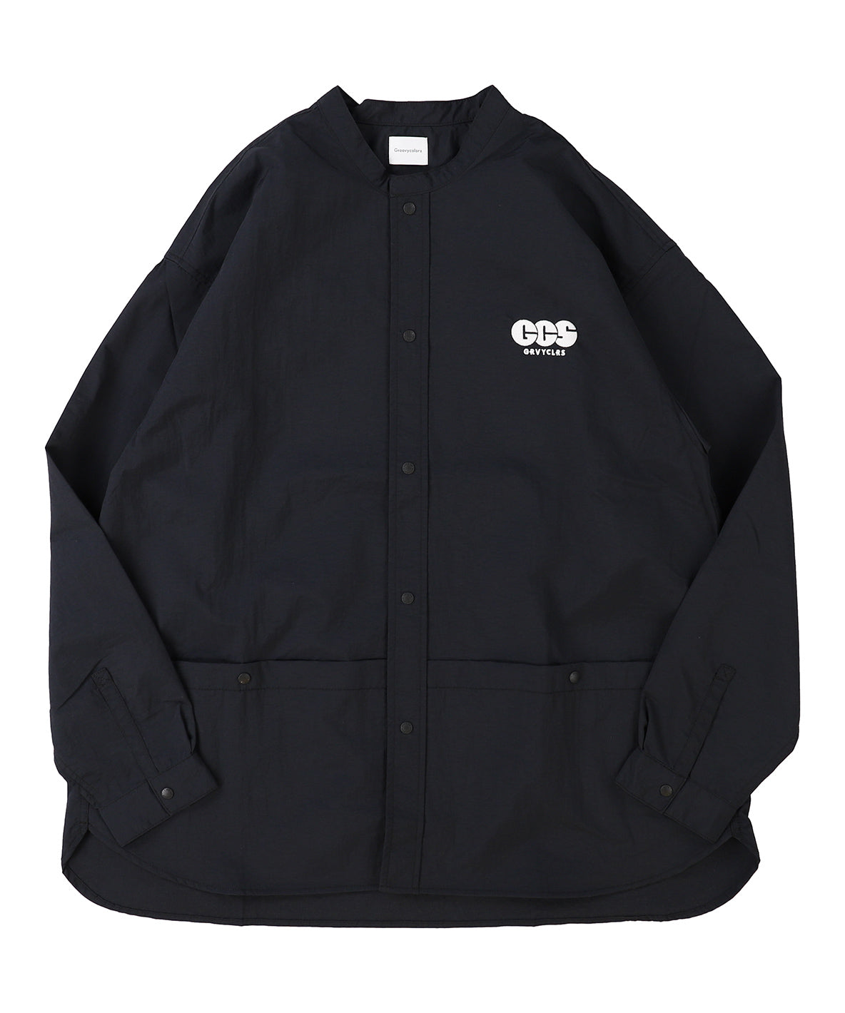 Light shell Taffeta Bandcollar Shirt(MENS)