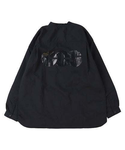 Light shell Taffeta Bandcollar Shirt(MENS)