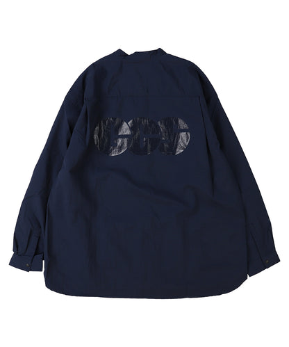 Light shell Taffeta Bandcollar Shirt(MENS)