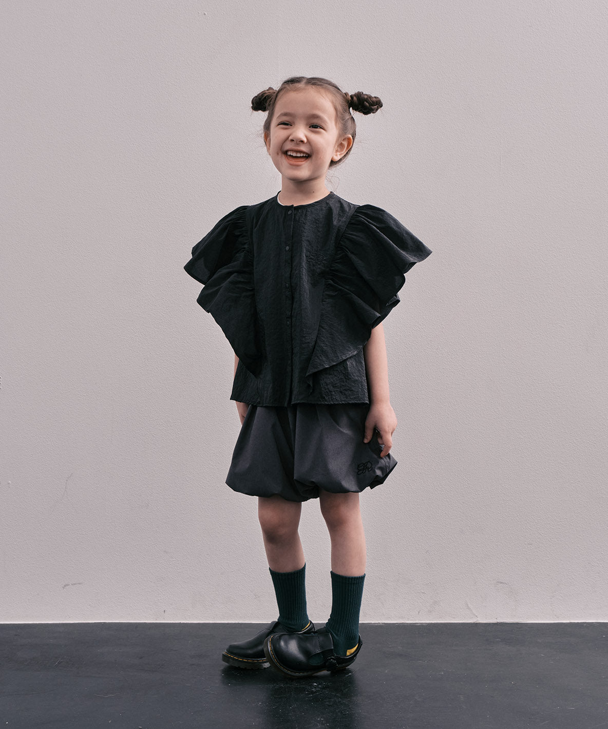 Ripstopped Sheer Taffeta Butterfly Sleeve Blouse