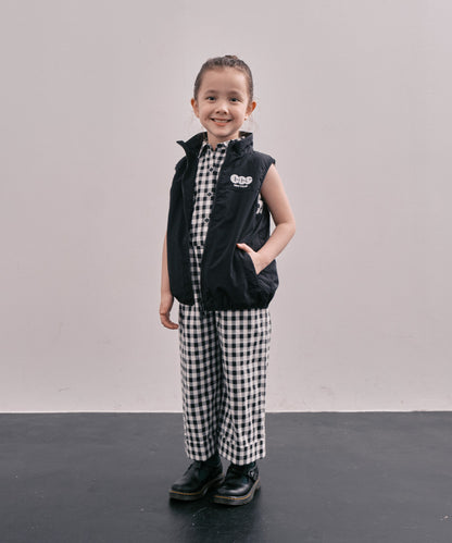 Gingham Check Overalls