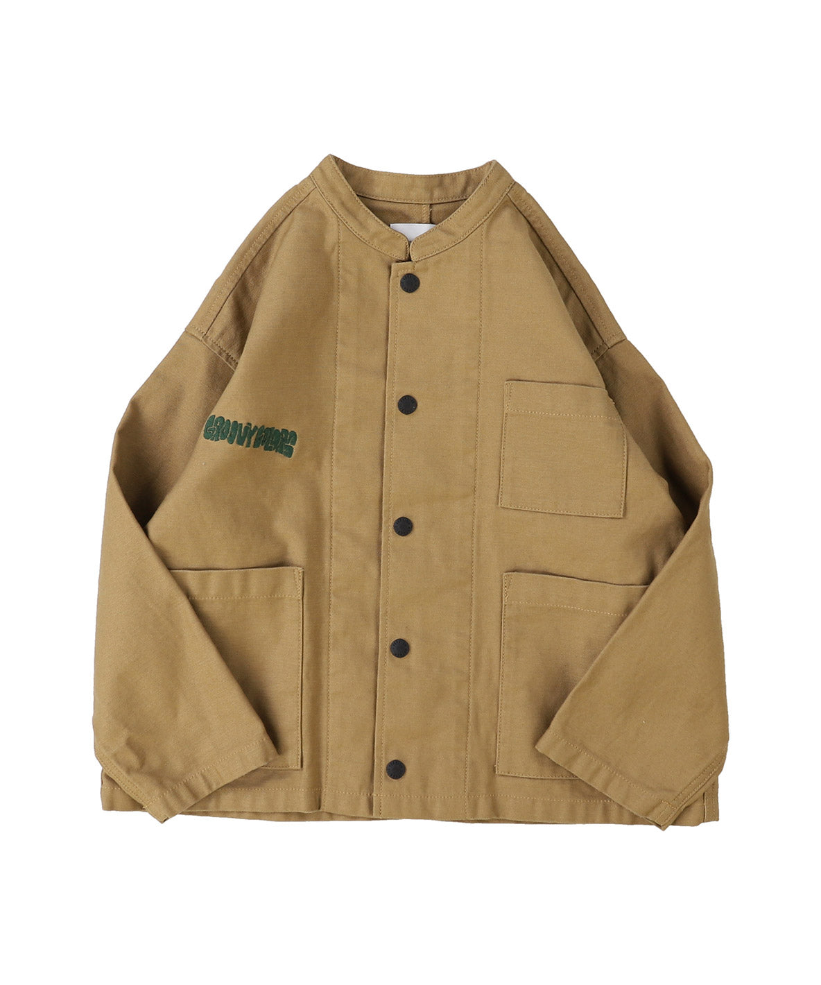 Back Satin Graffiti Bandcollar Jacket