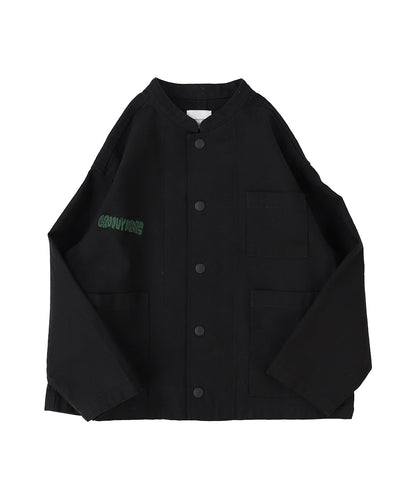 Back Satin Graffiti Bandcollar Jacket