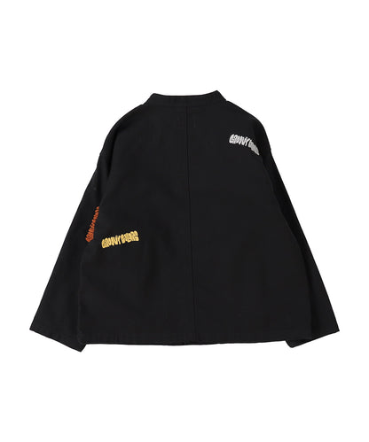 Back Satin Graffiti Bandcollar Jacket