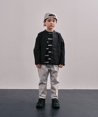 Back Satin Graffiti Bandcollar Jacket