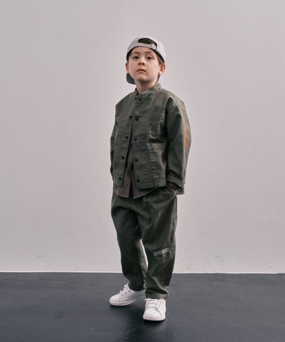 Back Satin Graffiti Balloon Pants