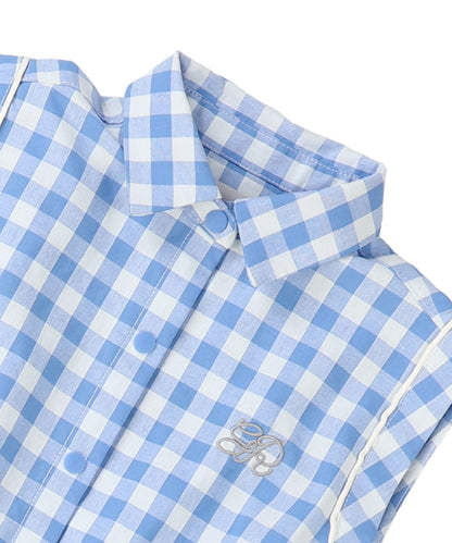Gingham Check Overalls