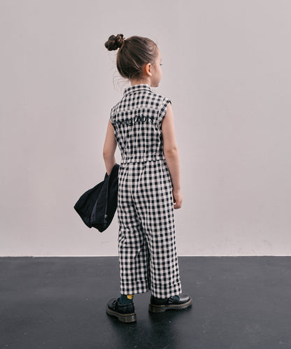 Gingham Check Overalls