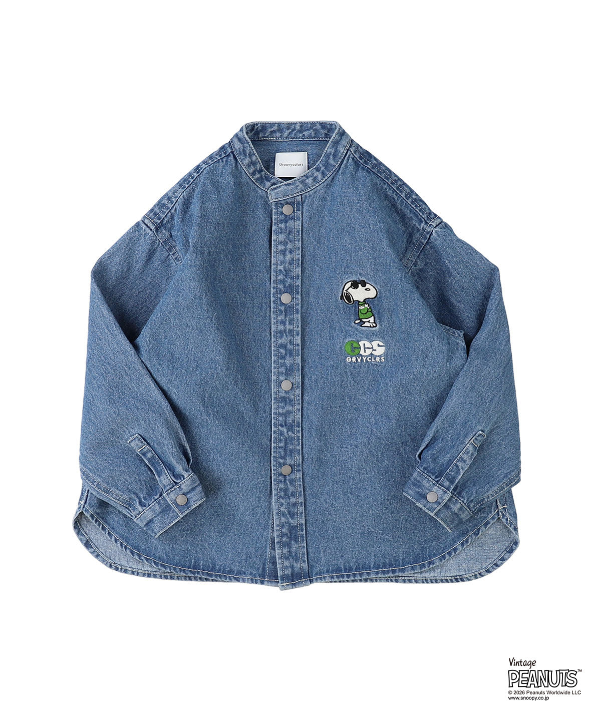 8oz Denim SNOOPY Bandcollar Shirt