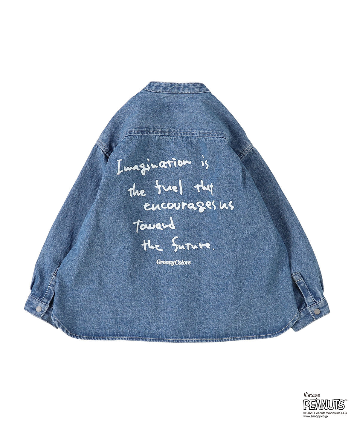 8oz Denim SNOOPY Bandcollar Shirt