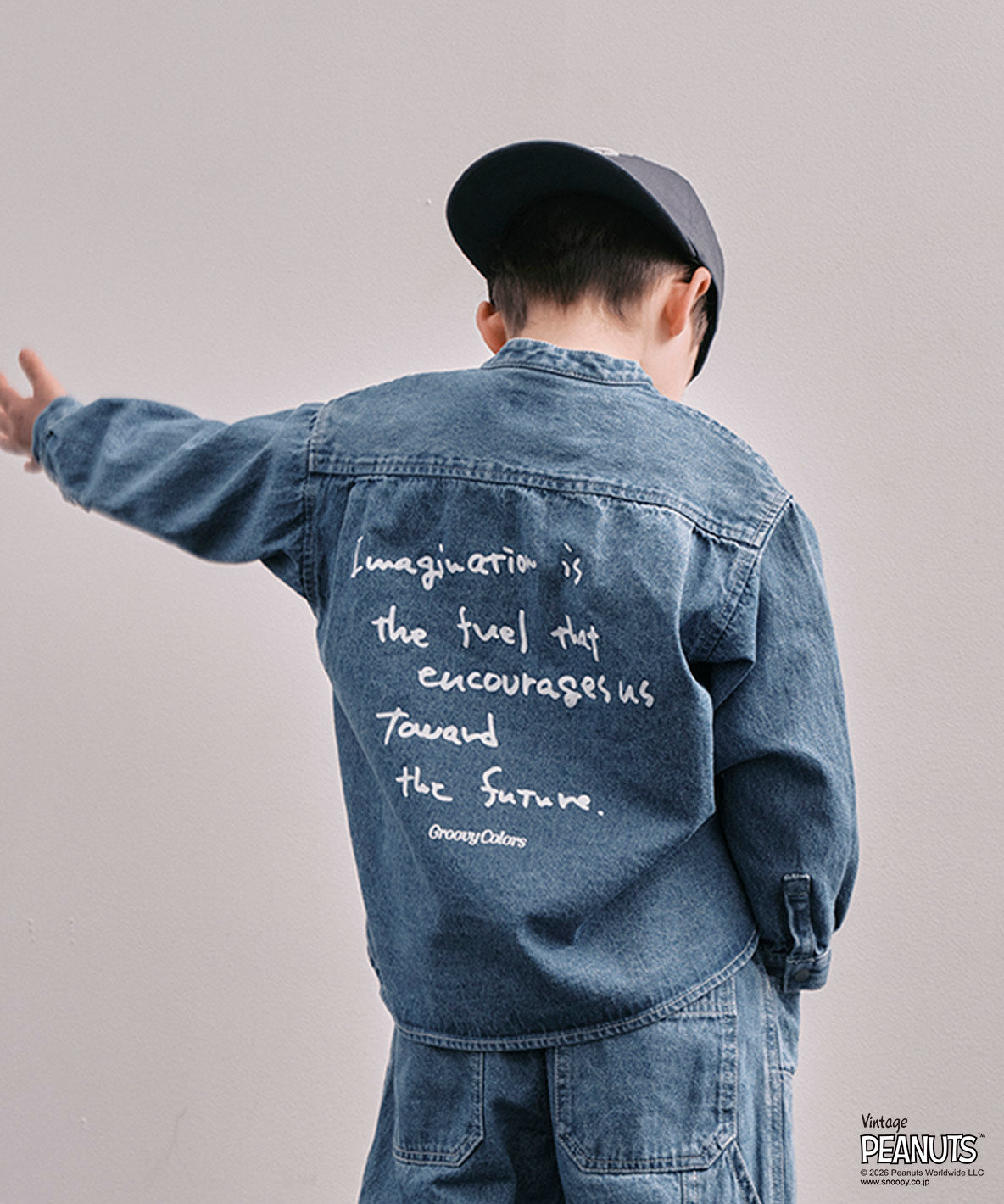 8oz Denim SNOOPY Bandcollar Shirt