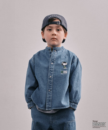 8oz Denim SNOOPY Bandcollar Shirt
