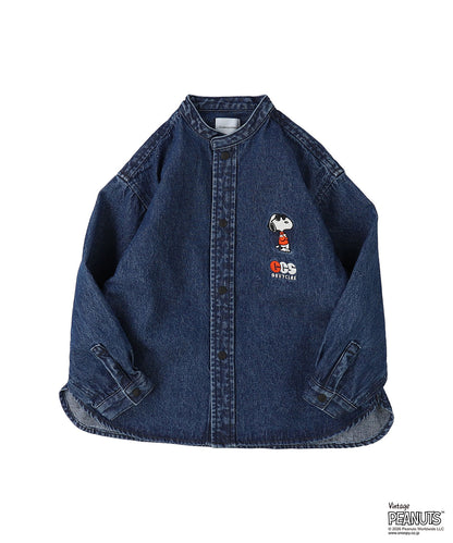 8oz Denim SNOOPY Bandcollar Shirt
