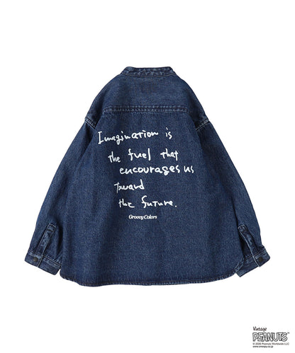 8oz Denim SNOOPY Bandcollar Shirt