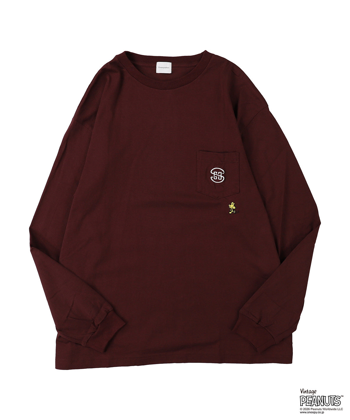SNOOPY BASEBALL L/S Tee(MENS)