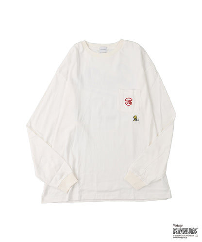 SNOOPY BASEBALL L/S Tee(MENS)