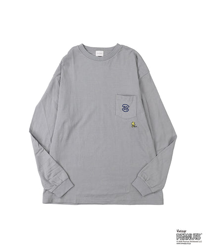SNOOPY BASEBALL L/S Tee(MENS)