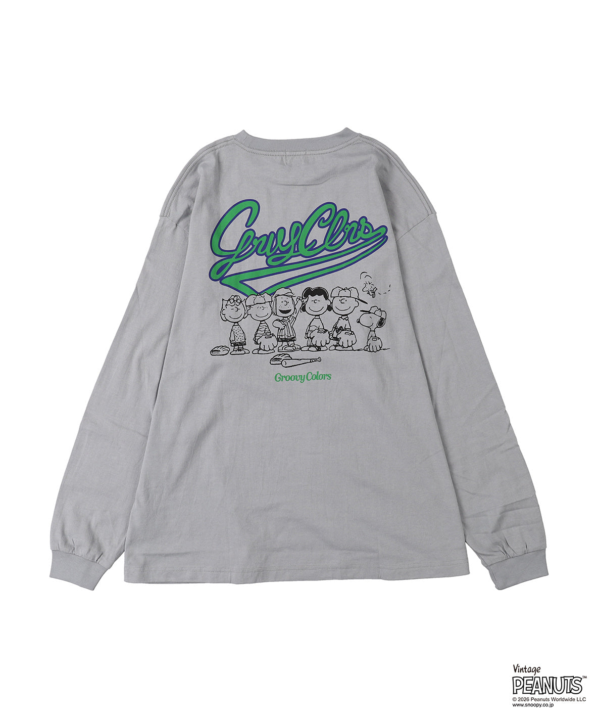 SNOOPY BASEBALL L/S Tee(MENS)