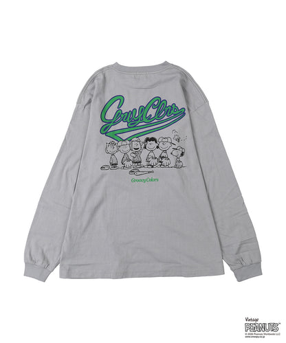 SNOOPY BASEBALL L/S Tee(MENS)