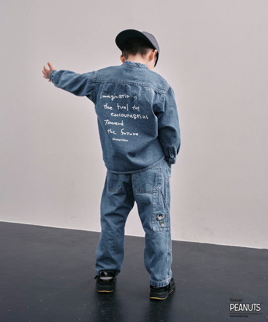 8oz Denim SNOOPY Work Pants