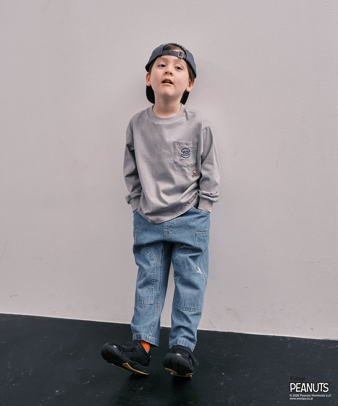 8oz Denim SNOOPY Work Pants