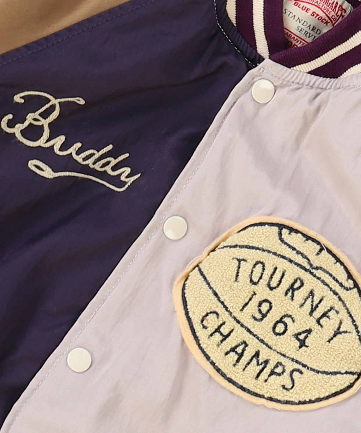 Cotton Layon Twill Bowling Patch Jacket