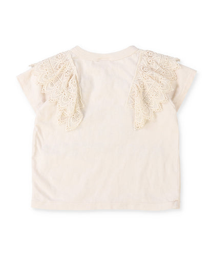 Vintage Cotton Jersey Lace Tee