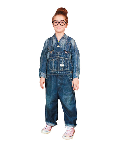 8oz Denim Collarless Coverall Jacket