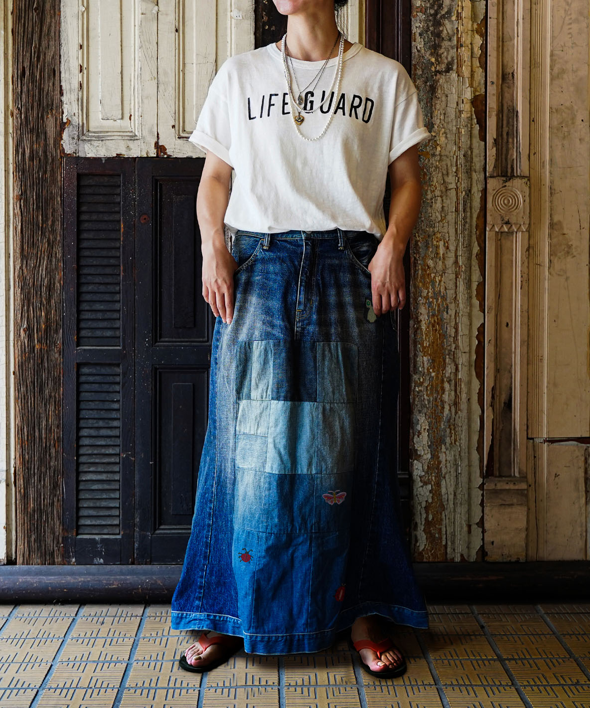 12oz HOME MADE Denim Remake Skirt